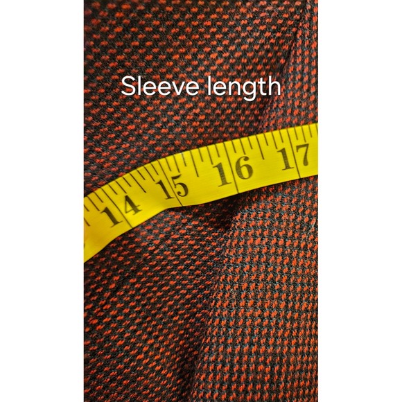 Kimberly Bennett Vintage Wool Blazer Red Black Micro Check Made in USA Medium - Picture 10 of 12